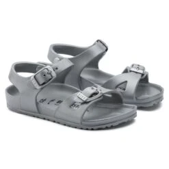 Birkenstock Rio Kids EVA Metallic Silver -Birkenstock 1003533 pair