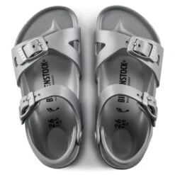 Birkenstock Rio Kids EVA Metallic Silver -Birkenstock 1003533 top