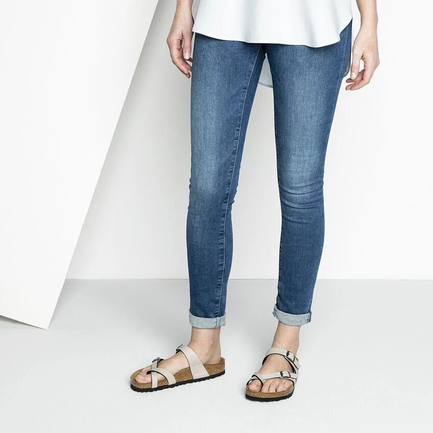 Birkenstock Mayari Birko-Flor Pull Up Stone 5 Birkenstock Mayari Birko-Flor Pull Up Stone - Image 3