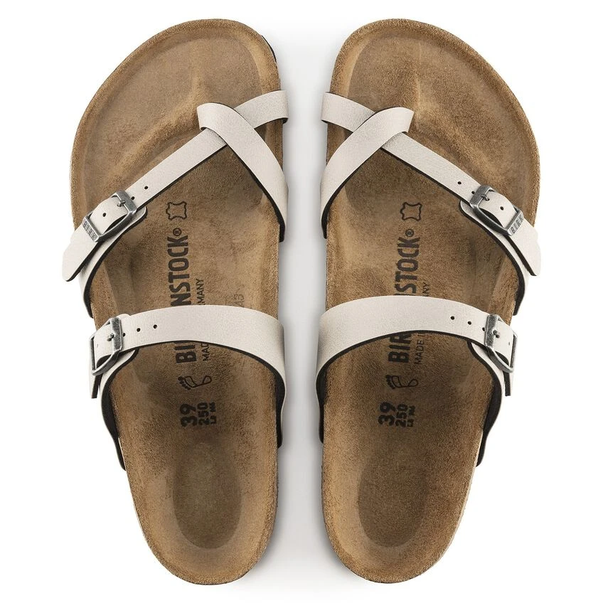 Birkenstock Mayari Birko-Flor Pull Up Stone 9 Birkenstock Mayari Birko-Flor Pull Up Stone - Image 7