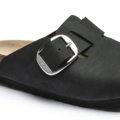Birkenstock Boston Big Buckle Nubuck Leather Black 19 Birkenstock Boston Big Buckle Nubuck Leather Black -Birkenstock 1016995 detail 1