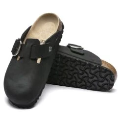 Birkenstock Boston Big Buckle Nubuck Leather Black 15 Birkenstock Boston Big Buckle Nubuck Leather Black -Birkenstock 1016995 sole