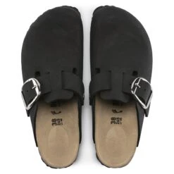 Birkenstock Boston Big Buckle Nubuck Leather Black 16 Birkenstock Boston Big Buckle Nubuck Leather Black -Birkenstock 1016995 top