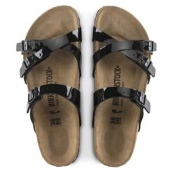 Birkenstock Franca Birko-Flor Patent Patent Black -Birkenstock 1020177 top