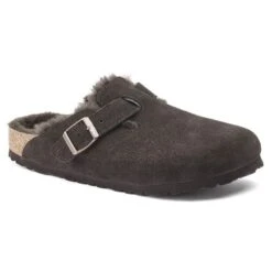 Birkenstock Boston Shearling Suede Leather