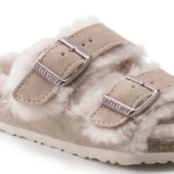 Birkenstock Arizona Shearling Kids Suede Leather -Birkenstock 1020580 detail 1