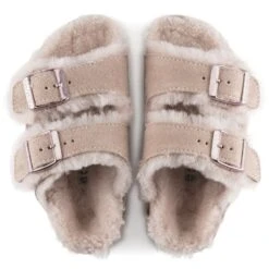 Birkenstock Arizona Shearling Kids Suede Leather -Birkenstock 1020580 top