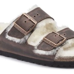 Birkenstock Arizona Shearling Oiled Leather -Birkenstock 1021049 detail 1
