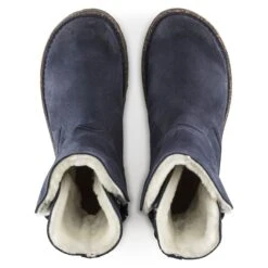 Birkenstock Uppsala Shearling Suede Leather Navy -Birkenstock 1021064 top