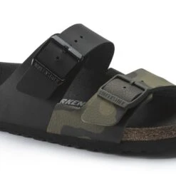Birkenstock Arizona Split Birko-Flor Black/Desert Soil Camo Green -Birkenstock 1021131 detail 1