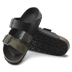 Birkenstock Arizona Split Birko-Flor Black/Desert Soil Camo Green -Birkenstock 1021131 sole