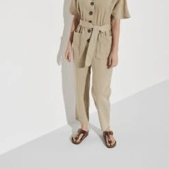 Birkenstock Gizeh Natural Leather Patent -Birkenstock 1021477 f look f