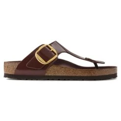 Birkenstock Gizeh Natural Leather Patent -Birkenstock 1021477 side