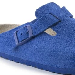 Birkenstock Boston Suede Leather Ultra Blue -Birkenstock 1022556 detail 1