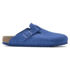 Birkenstock Boston Suede Leather Ultra Blue -Birkenstock 1022556 side