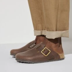 Birkenstock Boston Natural Leather -Birkenstock 1022589 f closeup m