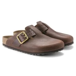 Birkenstock Boston Natural Leather -Birkenstock 1022589 pair