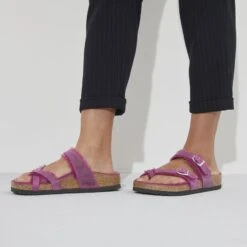 Birkenstock Mayari Shearling Oiled Leather -Birkenstock 1023199 f closeup f