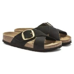 Birkenstock Siena Big Buckle Nubuck Leather -Birkenstock 1023376 pair