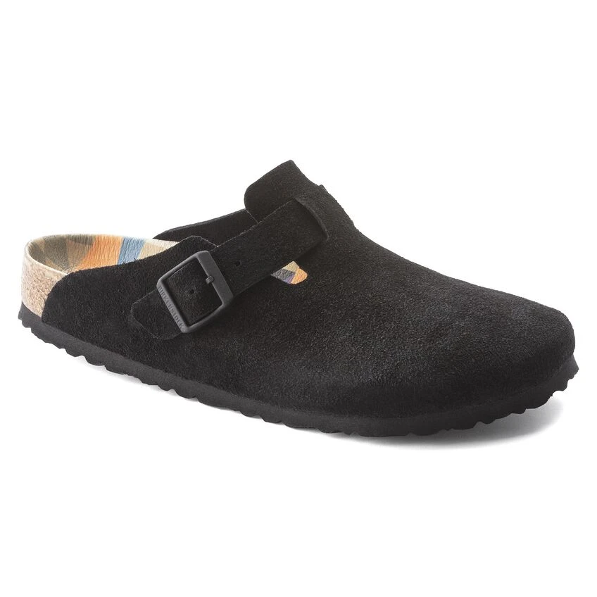 Birkenstock Boston Suede Leather Black 4 Birkenstock Boston Suede Leather Black - Image 2