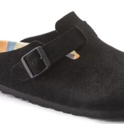 Birkenstock Boston Suede Leather Black 20 Birkenstock Boston Suede Leather Black -Birkenstock 1023452 detail 1