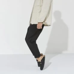 Birkenstock Boston Suede Leather Black 14 Birkenstock Boston Suede Leather Black -Birkenstock 1023452 f look m