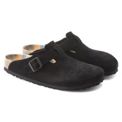 Birkenstock Boston Suede Leather Black 18 Birkenstock Boston Suede Leather Black -Birkenstock 1023452 pair