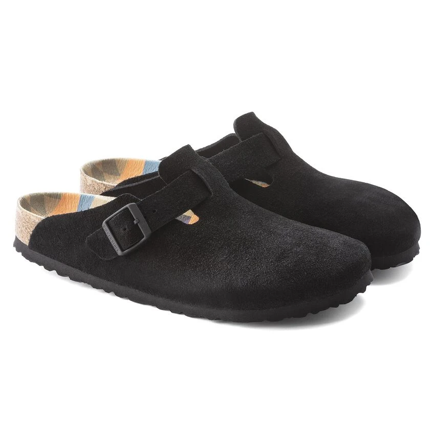 Birkenstock Boston Suede Leather Black 9 Birkenstock Boston Suede Leather Black - Image 7