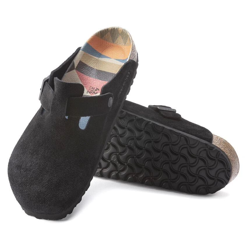 Birkenstock Boston Suede Leather Black 7 Birkenstock Boston Suede Leather Black - Image 5