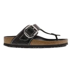 Birkenstock Gizeh Big Buckle Natural Leather Patent Black -Birkenstock 1023779 side