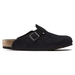 Birkenstock Boston Suede Leather Midnight -Birkenstock 1023865 side