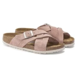 Birkenstock Lugano Suede Leather -Birkenstock 1023880 pair
