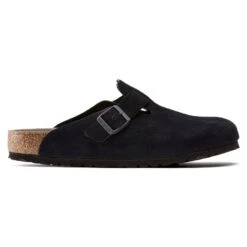Birkenstock Boston Suede Leather Midnight -Birkenstock 1023910 side