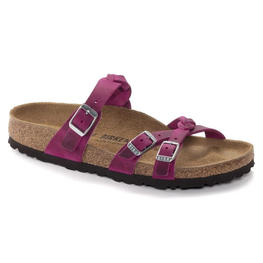Birkenstock Franca Braid Oiled Leather Festival Fuchsia 3 Birkenstock Franca Braid Oiled Leather Festival Fuchsia