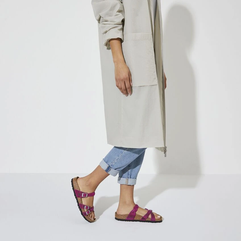 Birkenstock Franca Braid Oiled Leather Festival Fuchsia 5 Birkenstock Franca Braid Oiled Leather Festival Fuchsia - Image 3