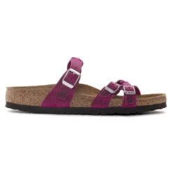 Birkenstock Franca Braid Oiled Leather Festival Fuchsia 18 Birkenstock Franca Braid Oiled Leather Festival Fuchsia -Birkenstock 1023978 side