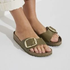 Birkenstock Madrid Natural Leather Patent -Birkenstock 1024141 f closeup f