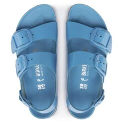 Birkenstock Milano Big Buckle Natural Leather Patent -Birkenstock 1024185 top