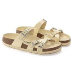 Birkenstock Franca Natural Leather Patent -Birkenstock 1024252 pair