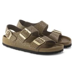 Birkenstock Milano Embossed Natural Leather -Birkenstock 1024258 pair