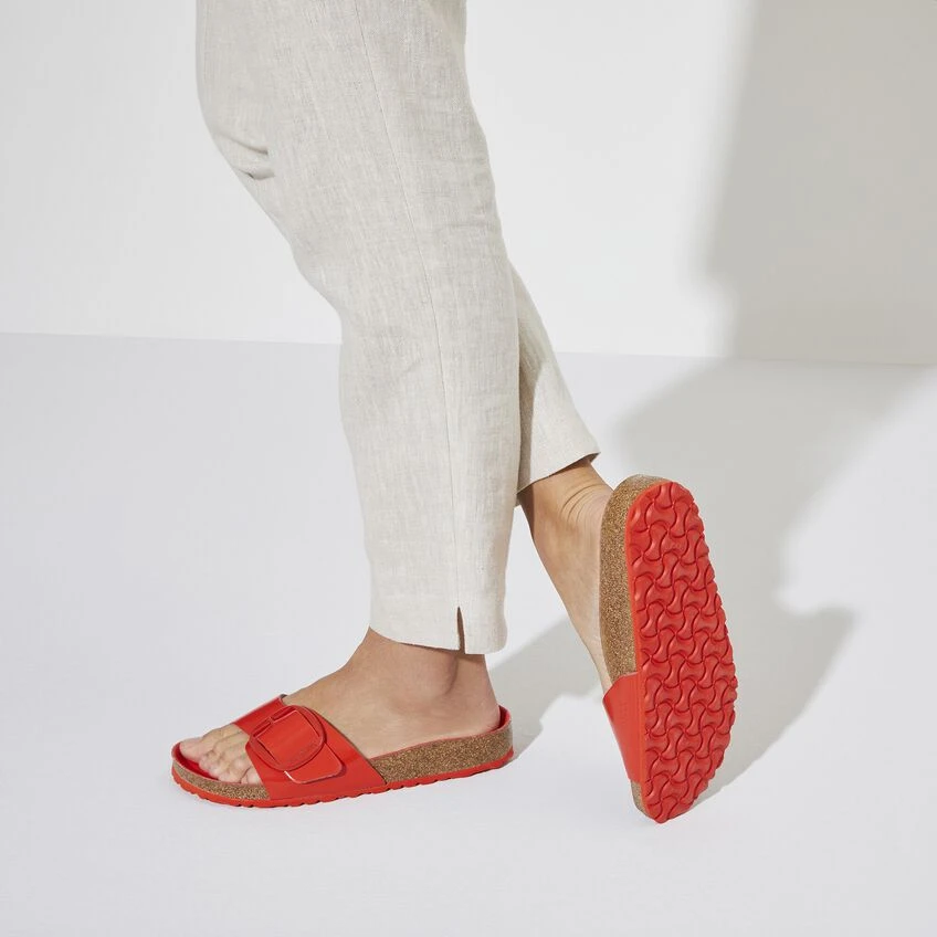 Birkenstock Madrid Big Buckle Natural Leather Patent 6 Birkenstock Madrid Big Buckle Natural Leather Patent - Image 4