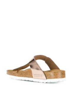 Women Birkenstock Metallic Thong Strap Sandals -Birkenstock 13966218 21708234 1000