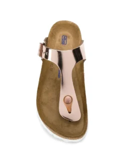 Women Birkenstock Metallic Thong Strap Sandals -Birkenstock 13966218 21708251 1000