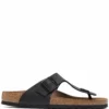 Men Birkenstock T-strap Leather Flip Flop Sandals -Birkenstock 17306909 35682456 1000