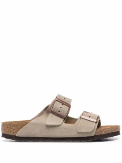 Men Birkenstock Arizona Soft Footbed Suede Sandals