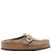 Women Birkenstock Buckle-fastened Suede Mules -Birkenstock 18489972 39782756 1000