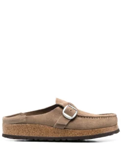 Women Birkenstock Buckle-fastened Suede Mules