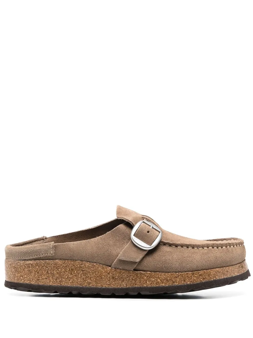 Women Birkenstock Buckle-fastened Suede Mules 3 Women Birkenstock Buckle-fastened Suede Mules