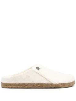 Women Birkenstock Felted Moulded-footbed Mules