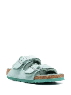 Women Birkenstock Arizona Shearling Sandals -Birkenstock 19169150 42071132 1000